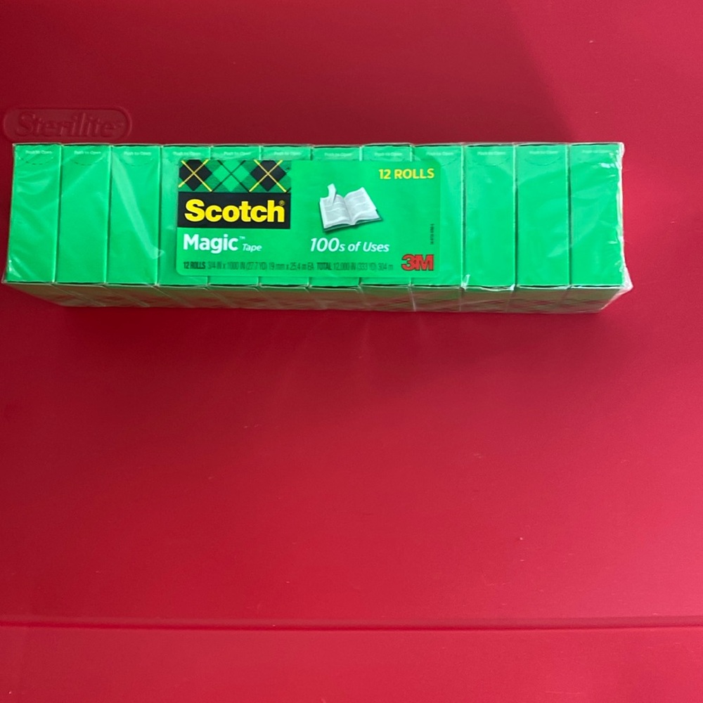 Scotch Magic Invisible Clear tape, 12 pack